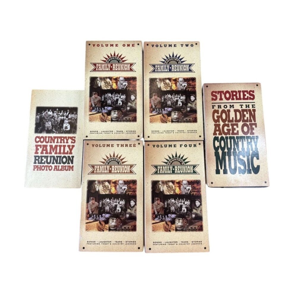 Countrys Family Reunion VHS Set 1-4 Photo Album Stories Golden Age Country Music